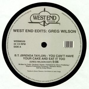 Greg Wilson — West End Edits cover