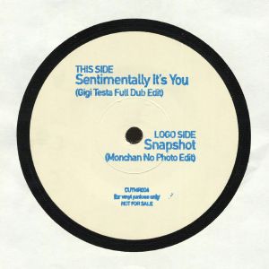 Gigi Testa / DJ Monchan — Sentimentally It's You / Snapshot cover